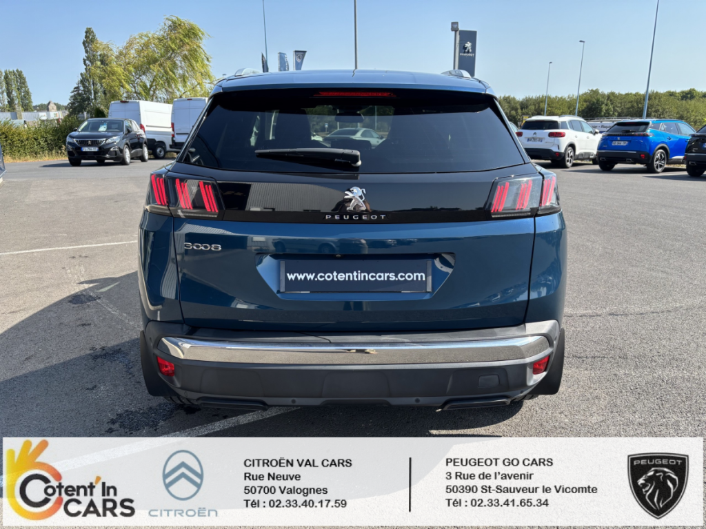Peugeot 3008 BlueHDi 130 S&S EAT8 Allure 5 portes  (juin 2021) (co2 135)