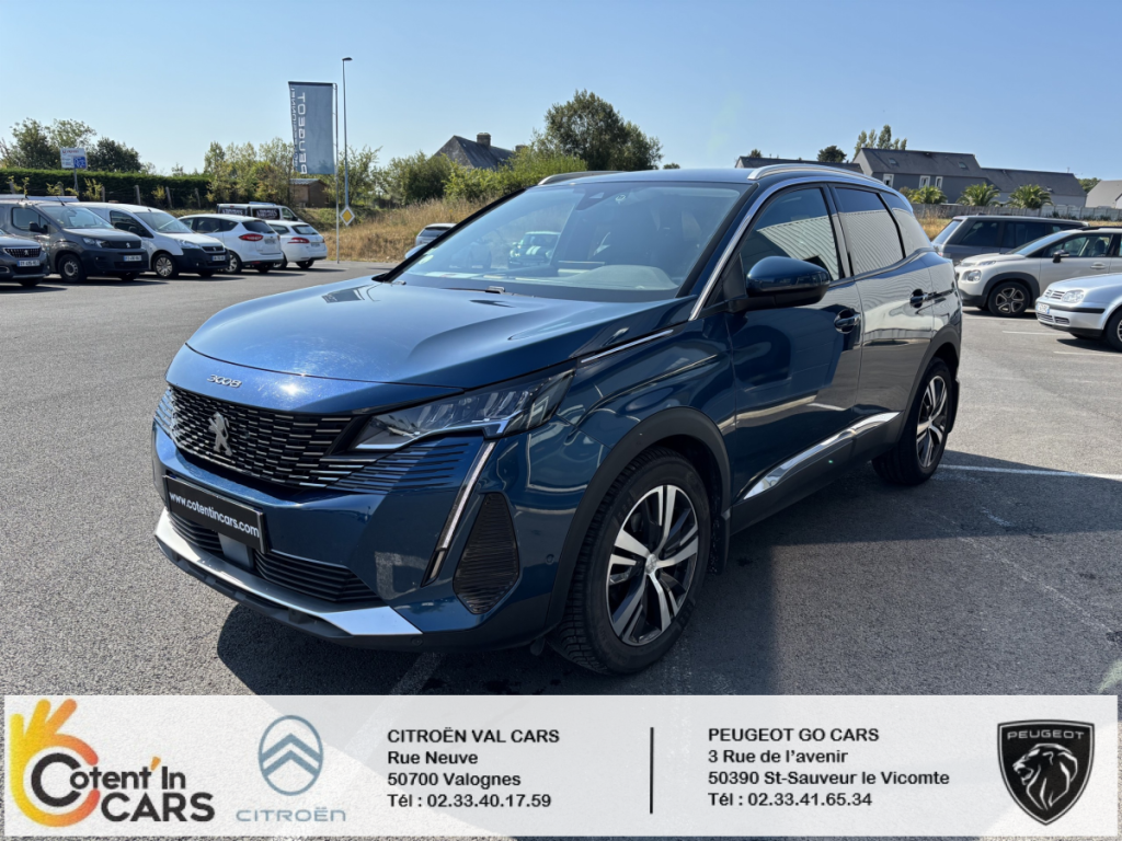 Peugeot 3008 BlueHDi 130 S&S EAT8 Allure 5 portes  (juin 2021) (co2 135)